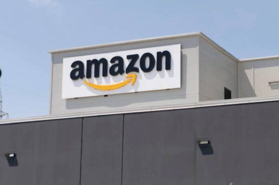 exterior of an Amazon warehouse